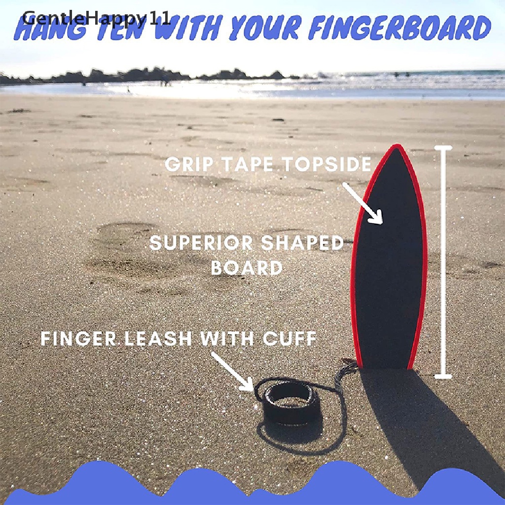 Gentlehappy Finger Surfboard Fingerboard Mainan Surfing Angin Mini Ujung Jari Skateboard Mainan Anak id