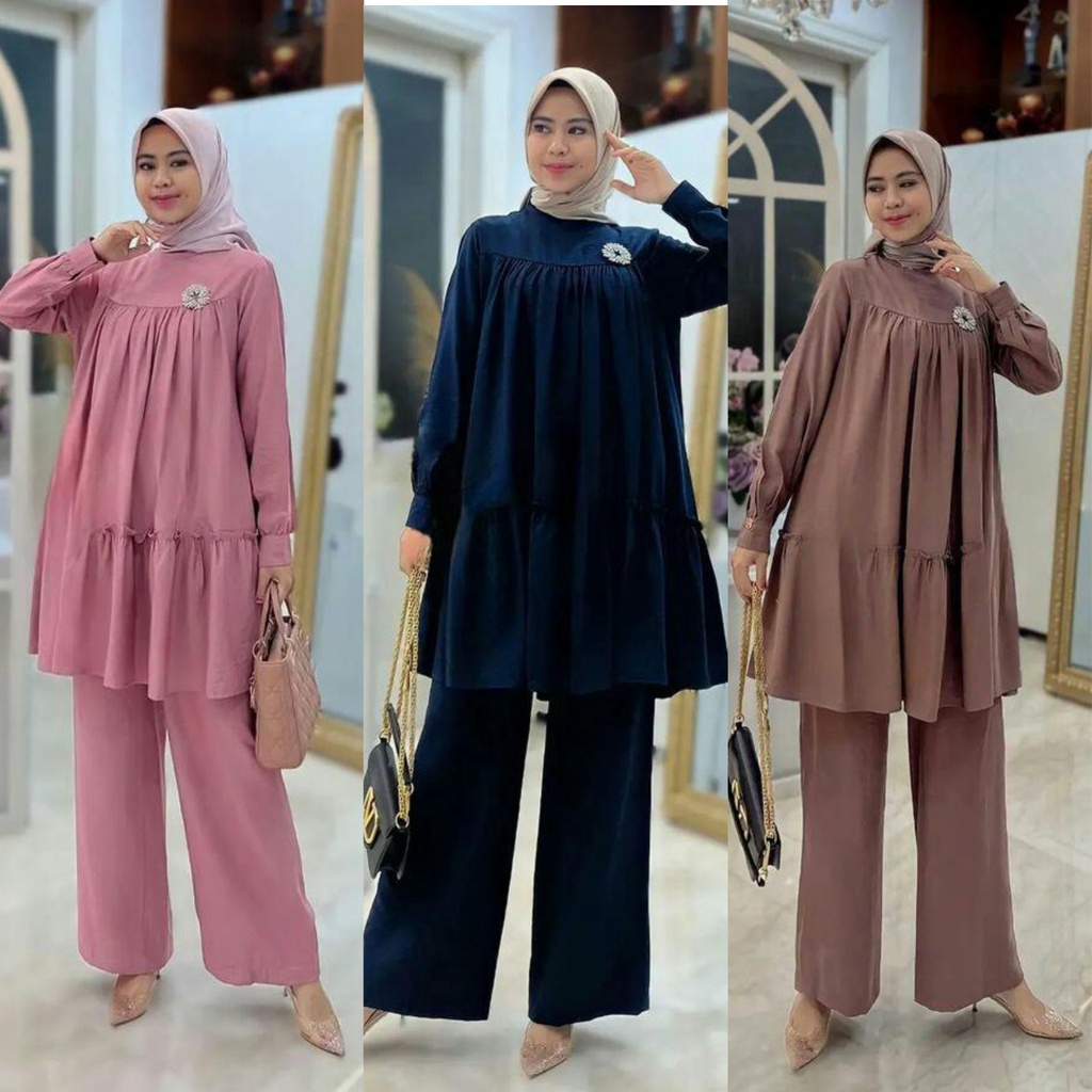 Audryn  Set / Setelan Crinkle Premium / Setelan Crinkle Jumbo / Setelan / Setelan Crinkle / Setelan Crinkle Airflow /  Setelan Crinkle Wanita Terbaru / Set Crinkle / Set Crinkle Premium / Set Crinkle Jumbo / Set Crinkle Jumbo Ld 120 / Set Crinkle Wanita