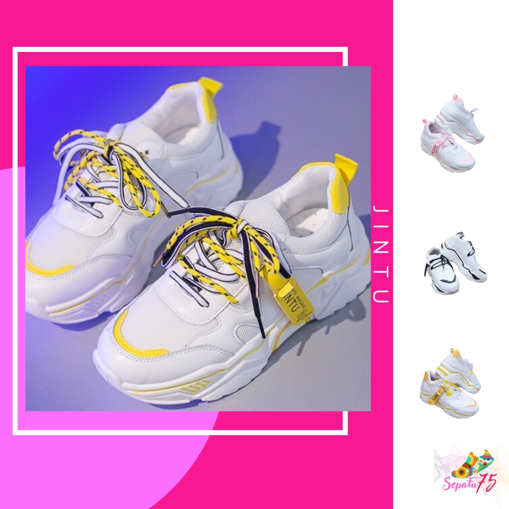 Sepatu Jintu Women - Sepatu Shoes Sneakers Sneaker Kerja Kuliah Sekolah Olahraga Olah Raga Formal Ka