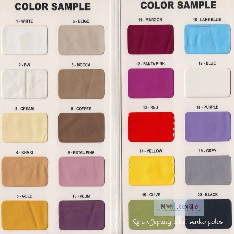 KAIN KATUN JEPANG TOKAI SENKO POLOS
