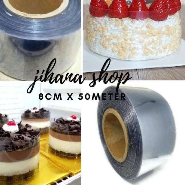 

Plastik Mika roll pinggiran cake 8cm x 50meter