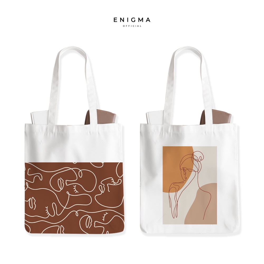 TERBARU TOTEBAG KANVAS TAS WANITA AESTHETIC ORIGINAL ENIGMA