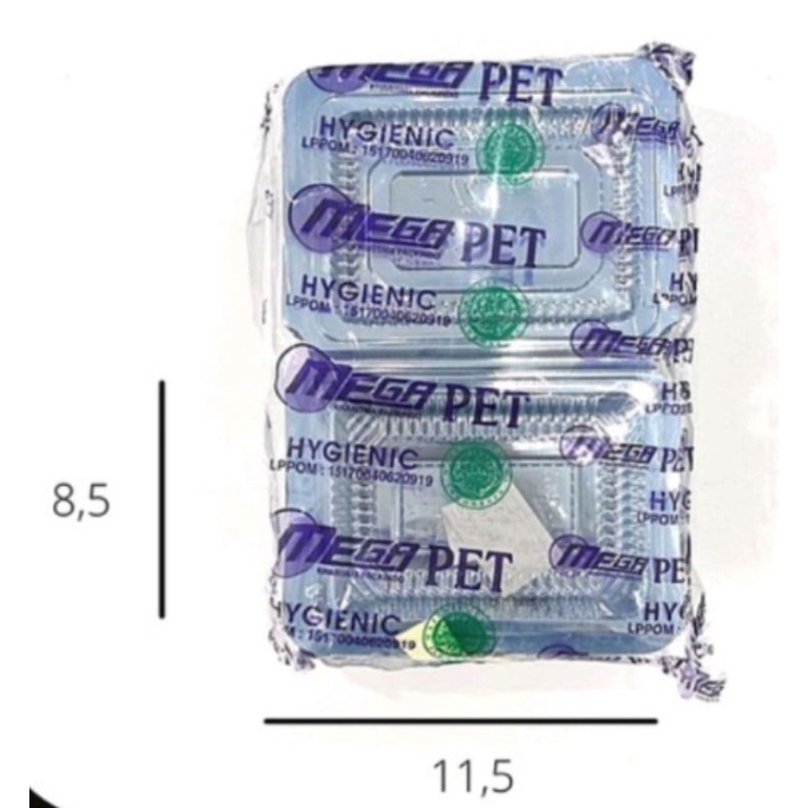 (100 pcs) Mika Plastik ukuran 5X / Mika Kue