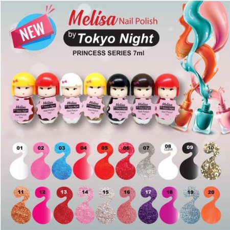 [PER BOX] * NCC * Melisa Kutek Rose Gold Princess Kitek Cutex Nail Polish Cat Kuku by Tokyo Night - Isi 24 pcs