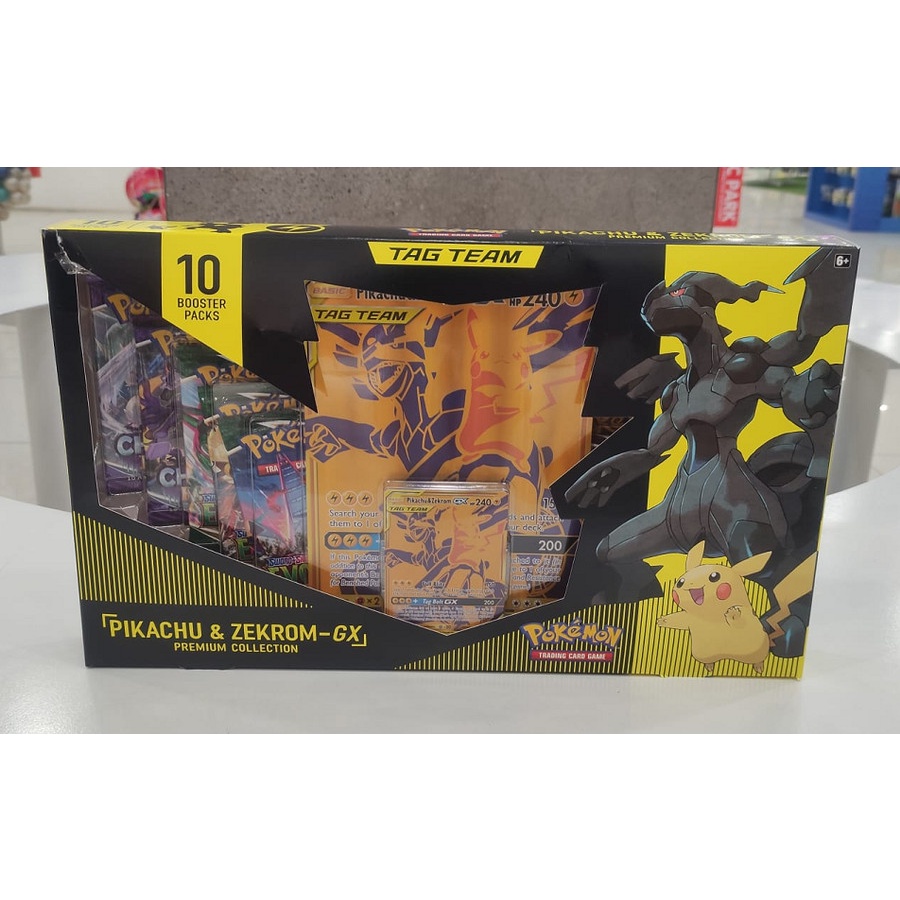 Sale: Pokemon Trading Card Game Pikachu & Zekrom-GX Premium Collection Pack Box