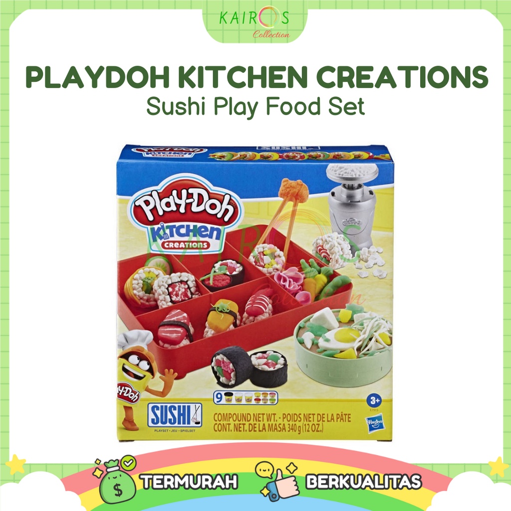 PlayDoh Kitchen Creations; Sushi Play Food Set with Bento Box