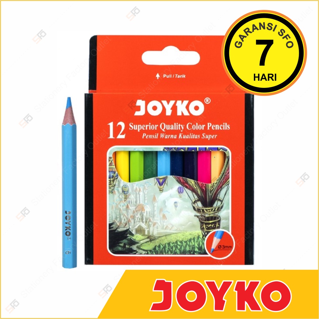 

Pensil Warna Joyko isi 12 mini - CP-102 - SFO Semarang Official