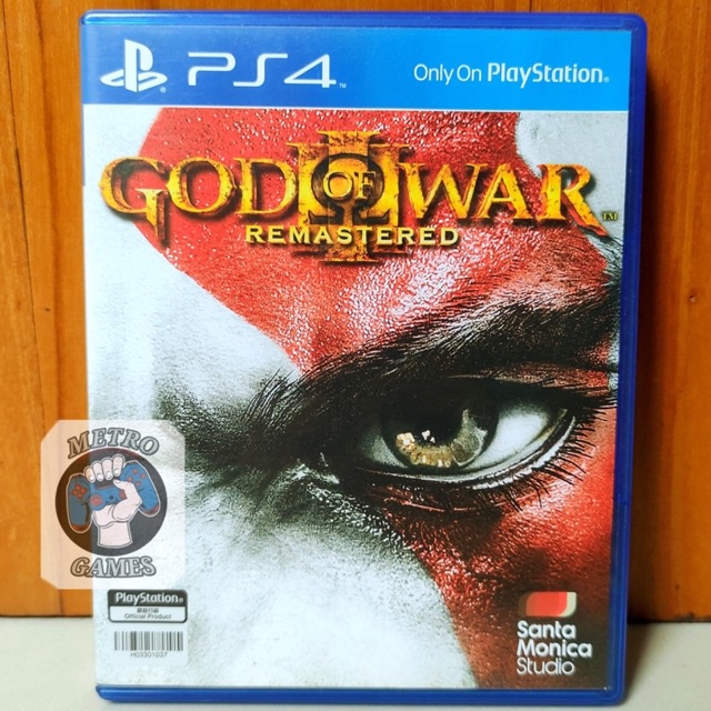 God Of War 3 Remastered PS4 Kaset Gow III Remaster Godofwar Gow3 Playstation Ps 4 5 Cd Bd Game horizon detroit reg 3 region asia