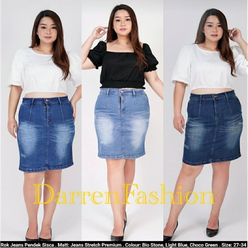 Rok Jeans Span Pendek Avida