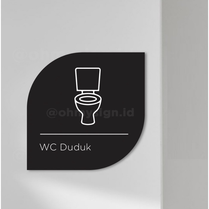 

Rak Sign Akrilik Sign Board Acrylic Rounded - Wc Duduk