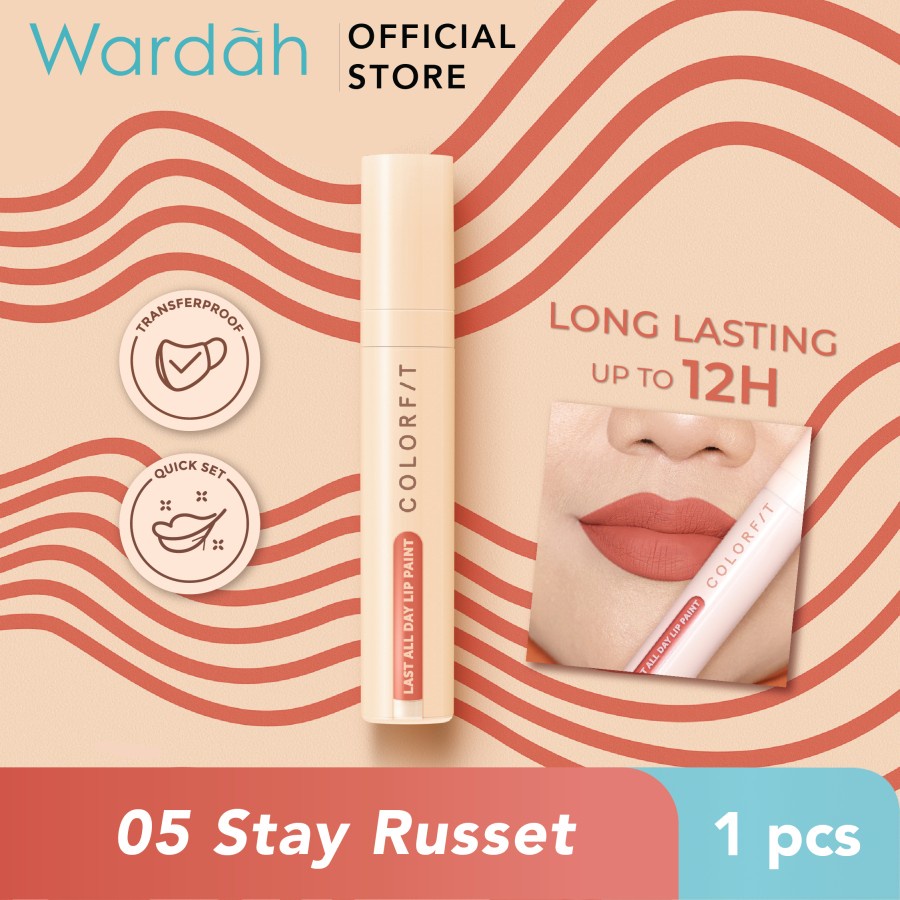 Wardah Colorfit Last All Day Lip Paint 4.2 g - Lip Cream