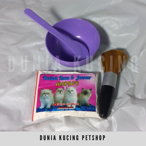 Paket Lengkap Bedak Ambyar Kutu Kucing Murah