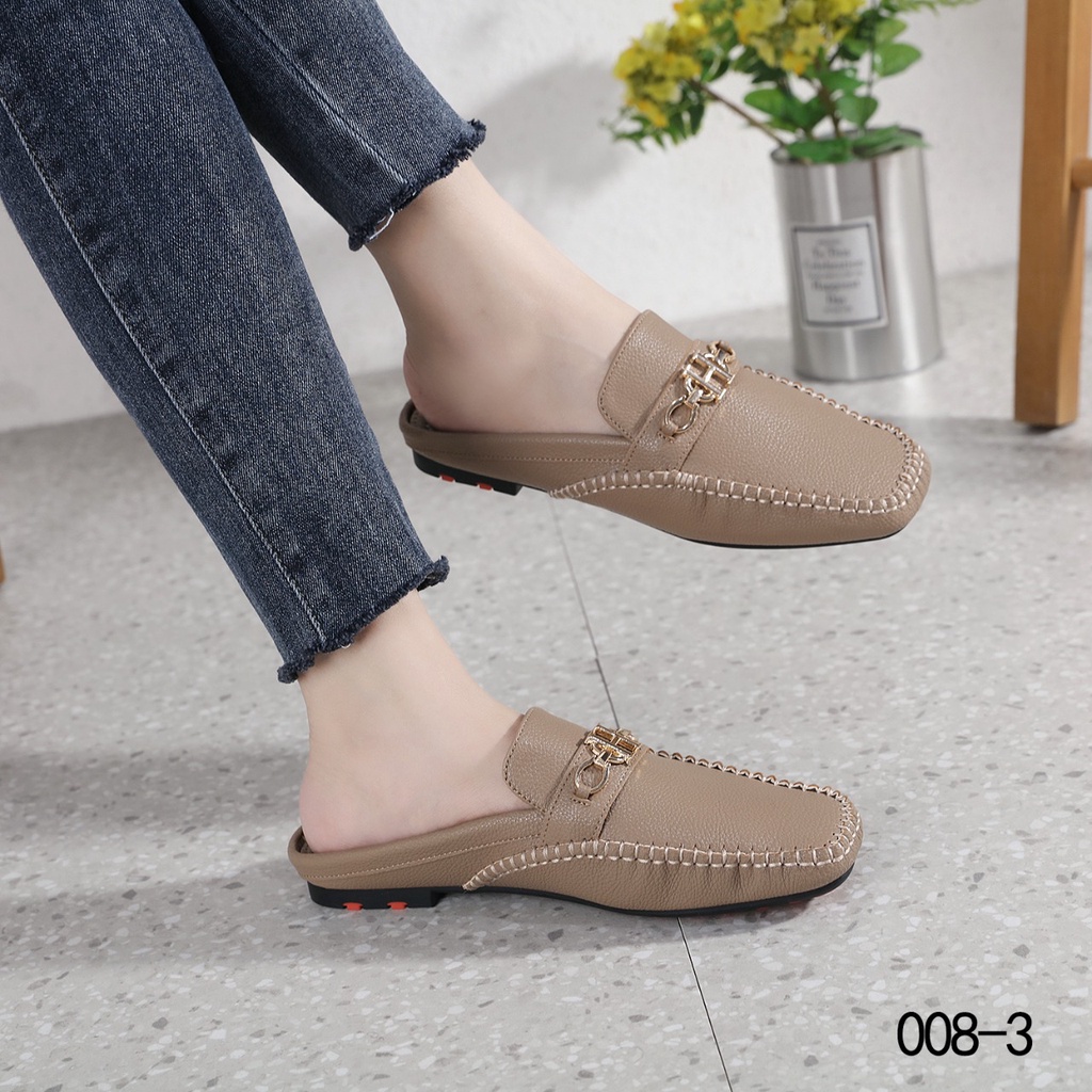 Flat Open Back Loafer 008-3