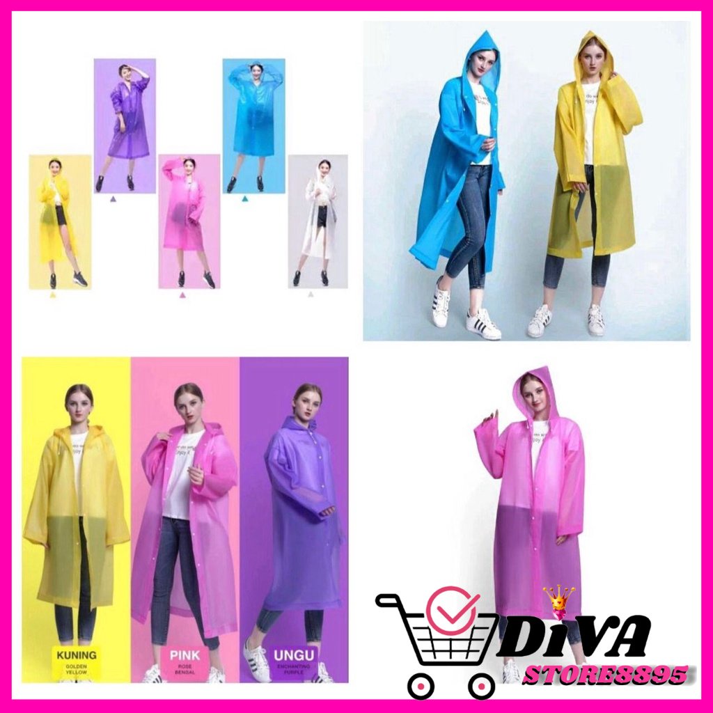 Jas Hujan EVA Import Fashionanle , Jas Hujan Single Korea , Jas Hujan DIVA STORE