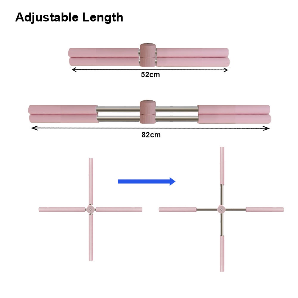 Yoga Stick Alat Olahraga Yoga Body Stick Pilates Tongkat Yoga Alat Penegak Punggung 019-25
