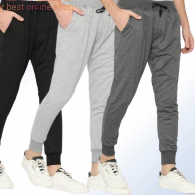 3pcs Celana joger panjang , 3pcs celana Jogger dapat 3pcs Celana joger - 3 celana kolor