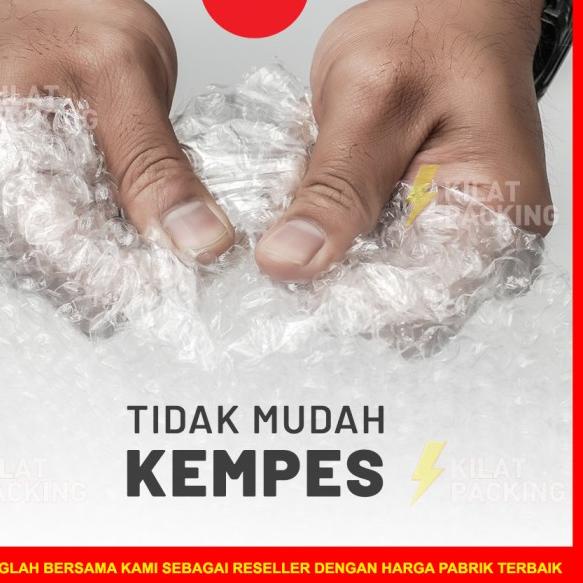 

BUBBLE WRAP 60CM X 50M PREMIUM TEBAL DELKOMAS DKM PLUS SATUAN - 60CM X 50M, Bening Premium