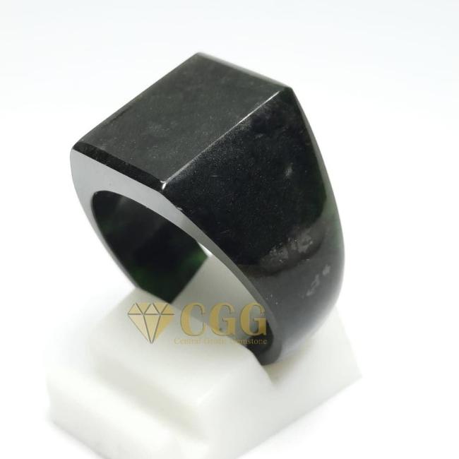 Cincin Exclusive Batu Giok Hitam Black Jade Original - 7