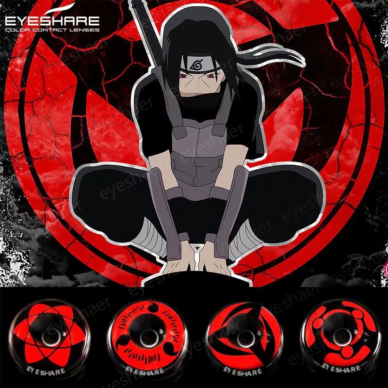 SOFTLENS COSPLAY ANIME NARUTO MADARA KAKASHI ITACHI