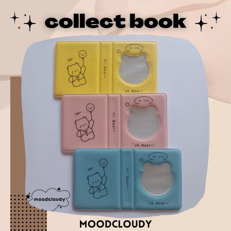 ⚘ mōödcloudy ⑅ collect book im cute bear | 1P mini album foto / kolbuk photocard / photobook binder 