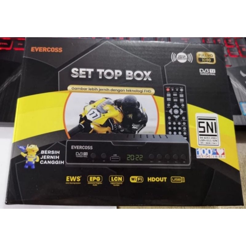 set top box tv digital analog Evercoss