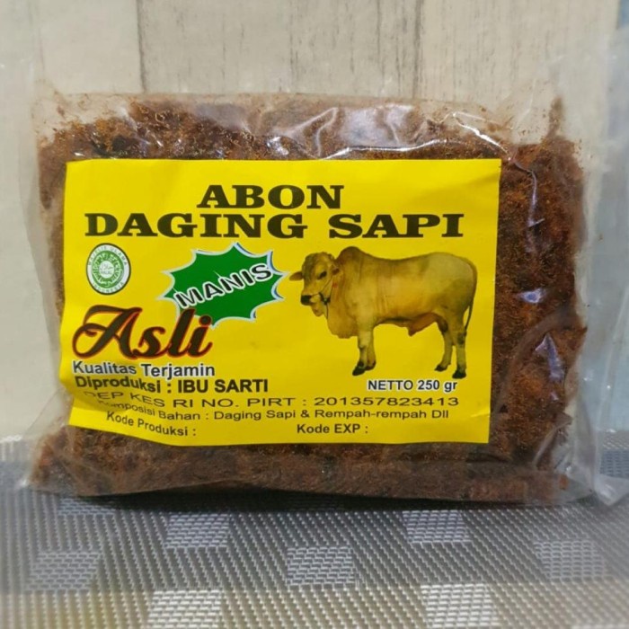 

Abon Sapi Asli 250gr