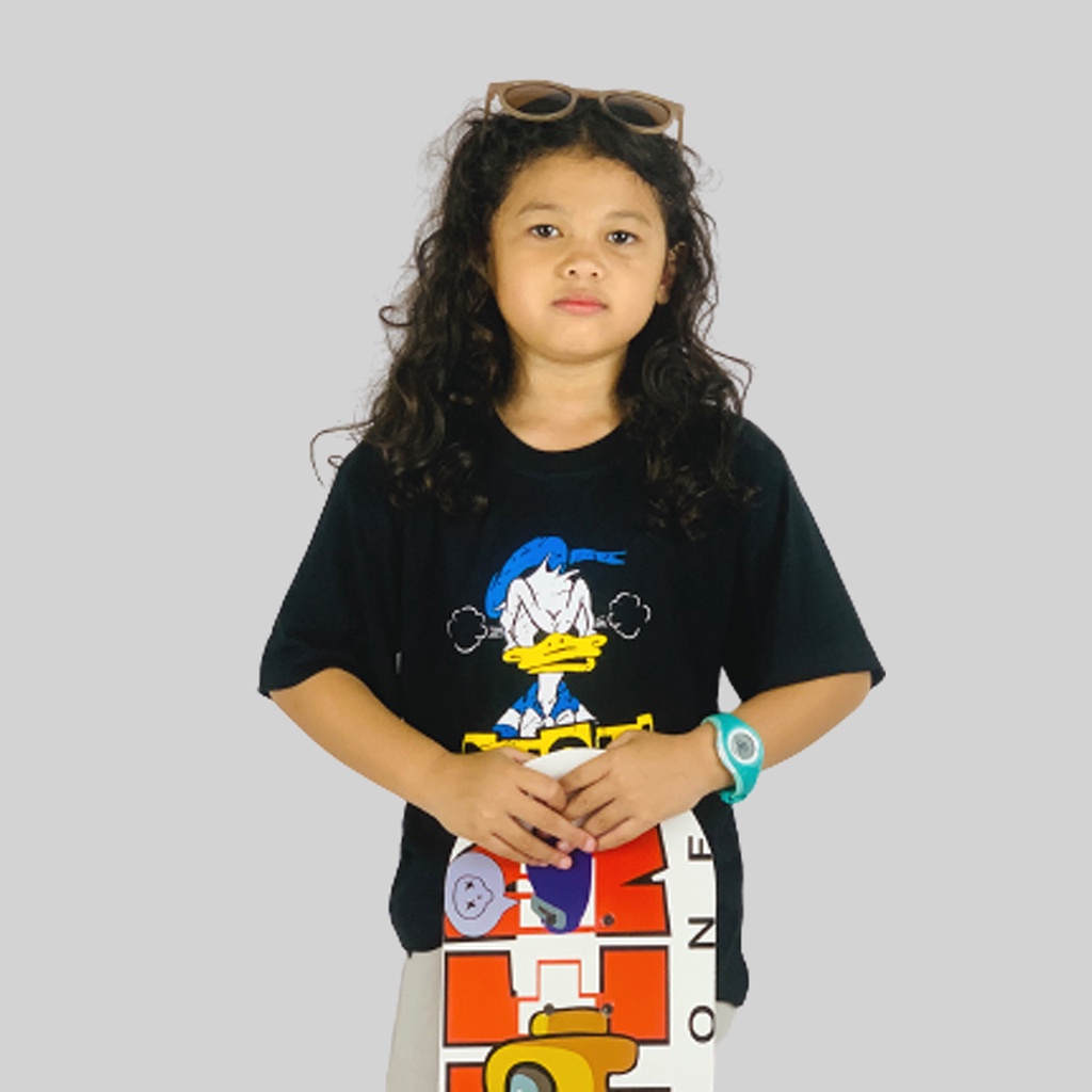 Kaos Tshirt Baju Atasan Anak Laki Perempuan Unisex Bahan Catton Bamboo 30s Usia 2-10 Tahun