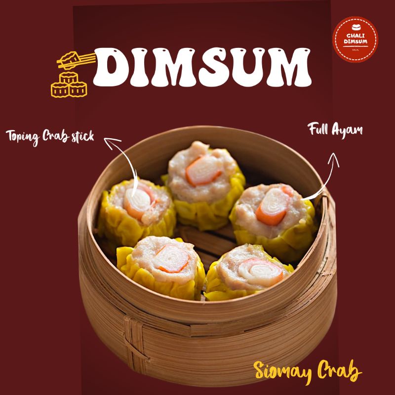 

DIMSUM AYAM SIEWMAY SIOMAY CRAB KEPITING DIMSUM Frozen Food Homemade JAKARTA