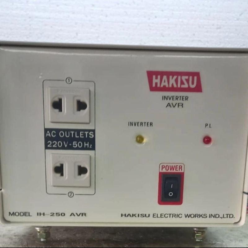 HAKISU POWER INVERTER IH 250 B AVR DC 24V - AC 220V 50HZ
