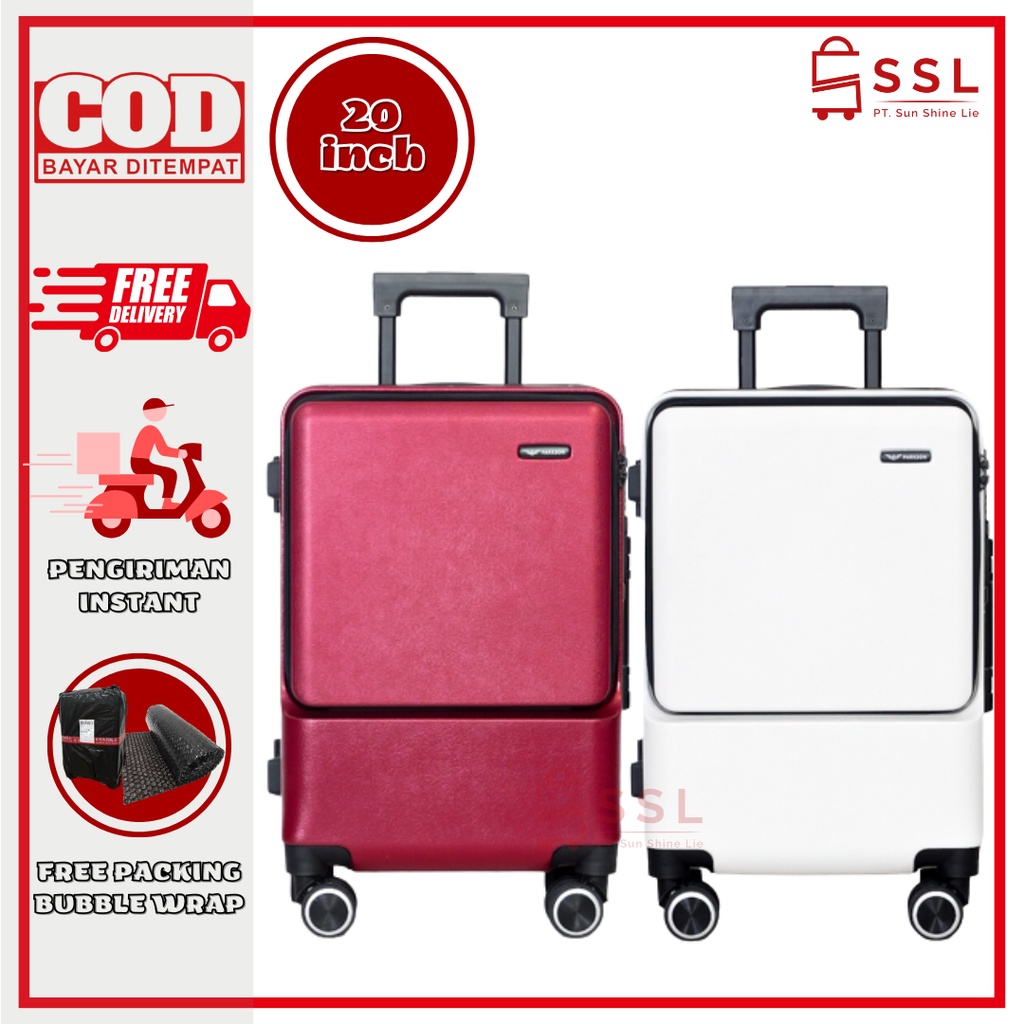 Koper 20 Inch / Koper Cabin / Koper Premium / Koper Import / Aluminium Frame / TSA Lock / koper laptop T033 / Koper Bagasi Suitcase Luggage