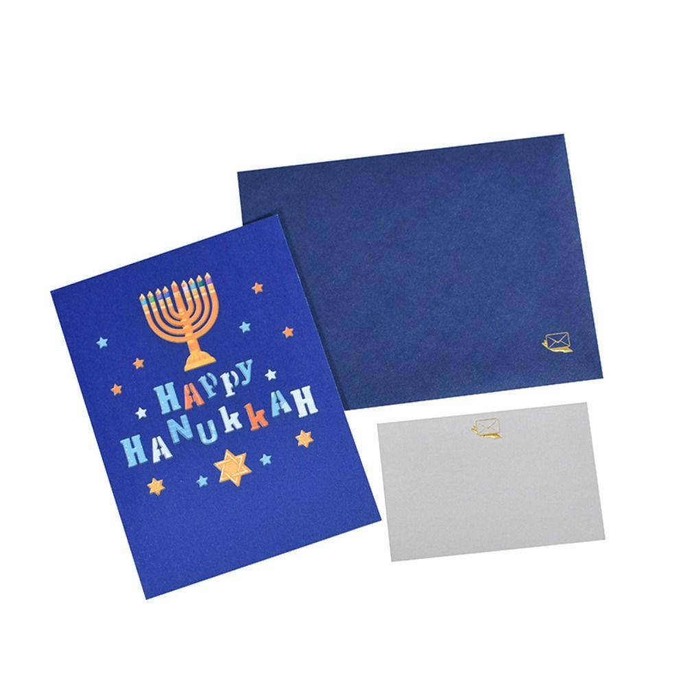 Top 3D Happy Hanukkah For Mom Dad Suami Istri Hanukkah Day Pop Up Hadiah Festival Pesan