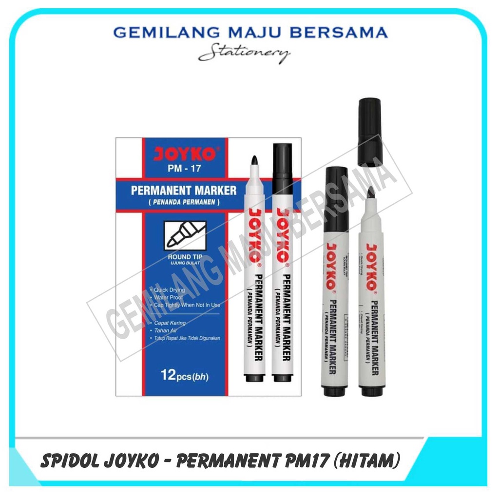 Spidol Permanent Joyko PM-17 / PM-18/ PM-19