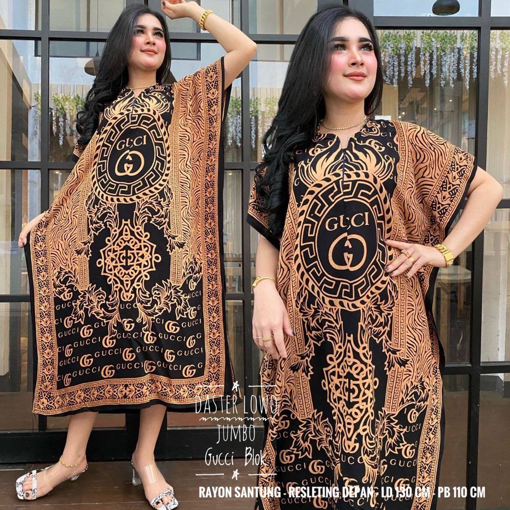 Daster Kelelawar Lowo Kalong Jumbo LD 120 Bahan Rayon Wanita Kekinian Terbaru