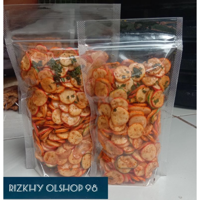 

KERUPUK SEBLAK PEDAS ISI 200 GRAM / SEBRING PEDAS DAUN JERUK NIKMAT