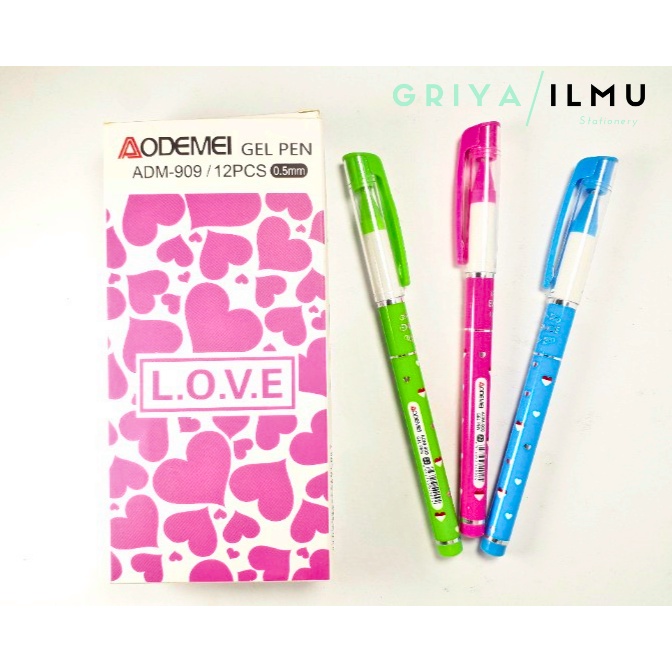 

Bolpoin Gel AODEMEI ADM-909 Black Ink 0.5mm