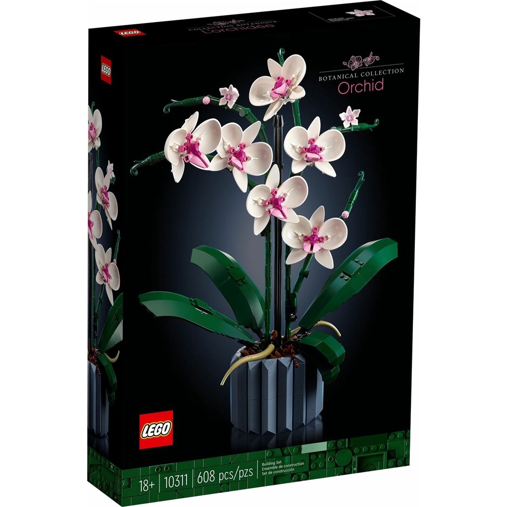 LEGO Icons - 10311 Orchid Set Creator Expert Seasonal Botanical Collection Flower Building Toy Valen