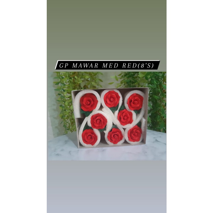 

Gumpaste Bunga Mawar Merah