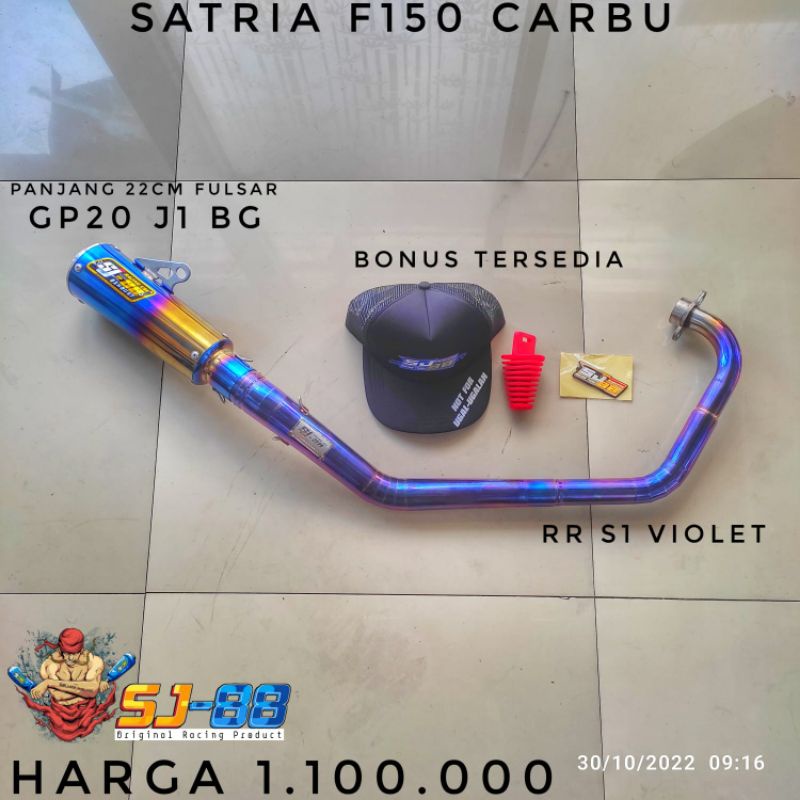 Knalpot sj88 fu carbu rr s1 violet gp20 j1 bg