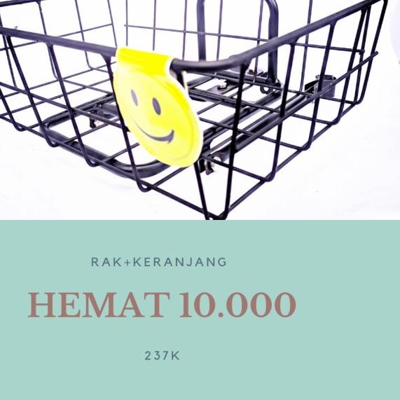 KERANJANG SEPEDA FRONT RACK PANNIER FEDERAL - rack eyelet