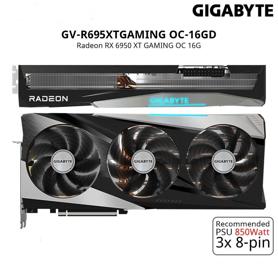 GIGABYTE VGA Radeon RX 6950 XT GAMING OC 16G - GV-R695XTGAMING