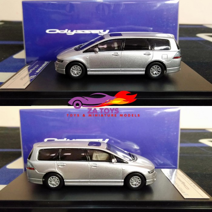 Diecast Honda Odyssey RB1 Silver by Street Weapon 1:64 with Bike Rack NUSEL
