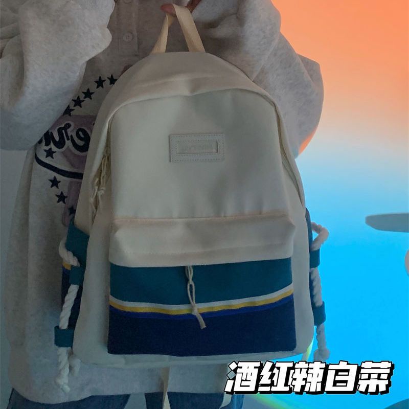 ♚┇Tas Sekolah Wanita Versi Korea In Niche Desain Sastra Ransel Jepang Liar Retro Siswa SMA Ransel Tahan Air