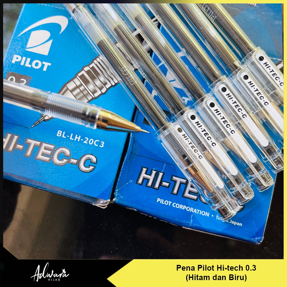 Pulpen Pilot Hi-tech 0.3 Tinta Hitam (per pcs)