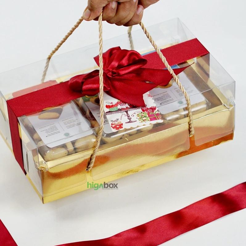 

→ Box Packaging Christmast Box Mika Tali kemasan toples (28 x 16 x 8 cm) | Box Toples Cookies I HG02 ポ