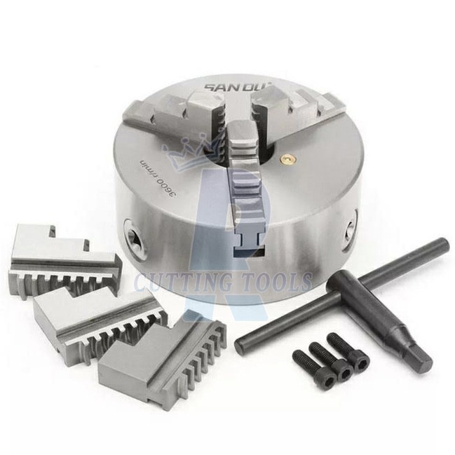 Chuck Bubut K11 125 SanOu - Claw Bubut 5in 3Jaw SanOu- Chuck Bubut 5in