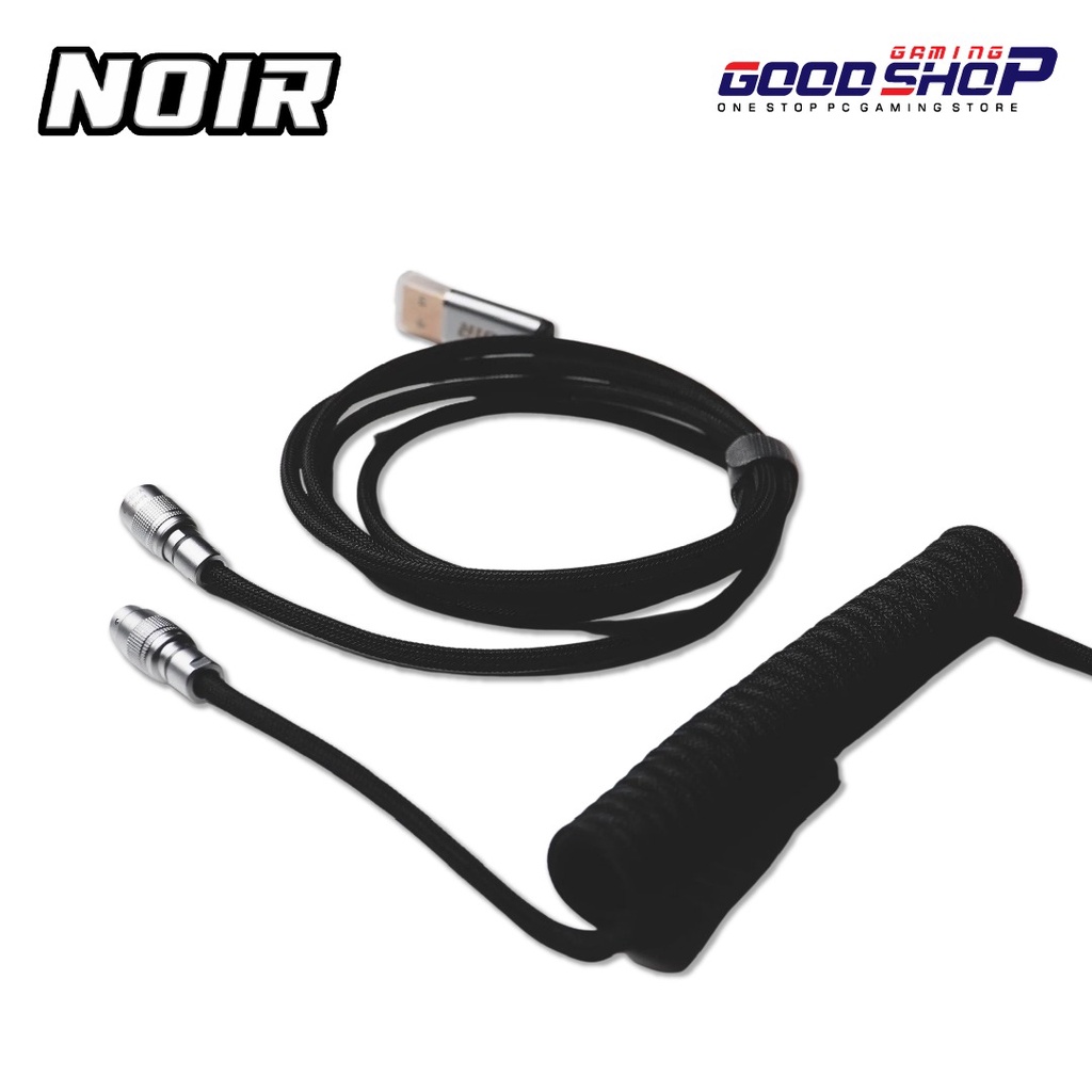 Noir Type-C Coiled Cable YC8 Aviator