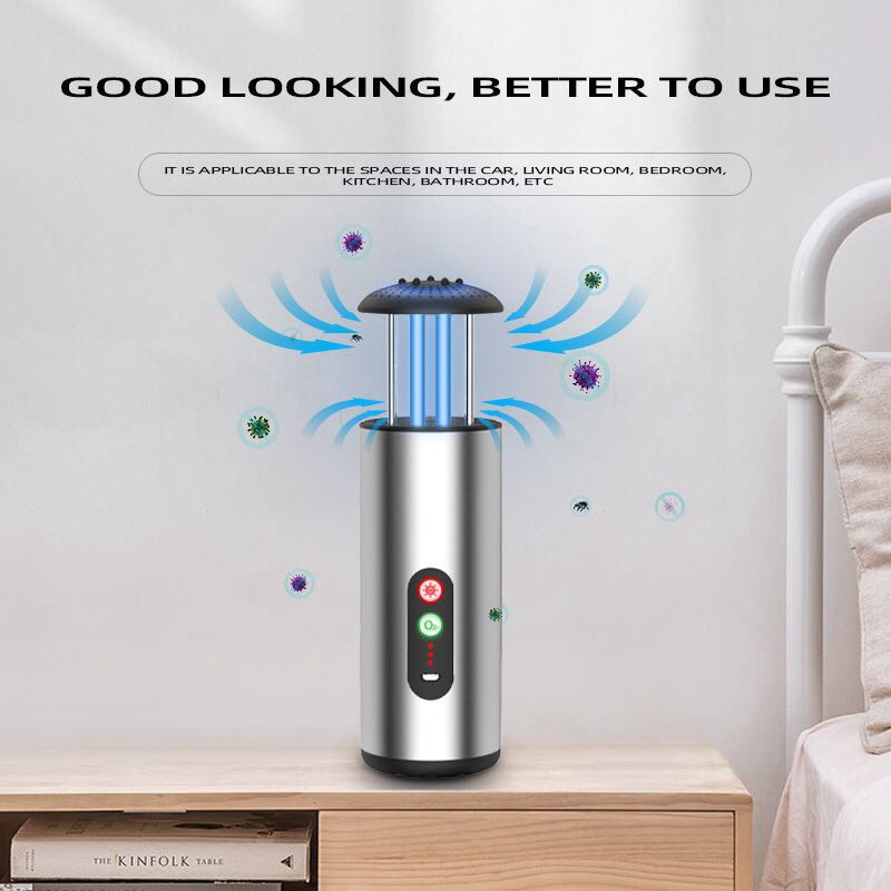 Anti Virus Mobil Car Air Purifier Ionizer Anion Ozone UV-C Sterilizer