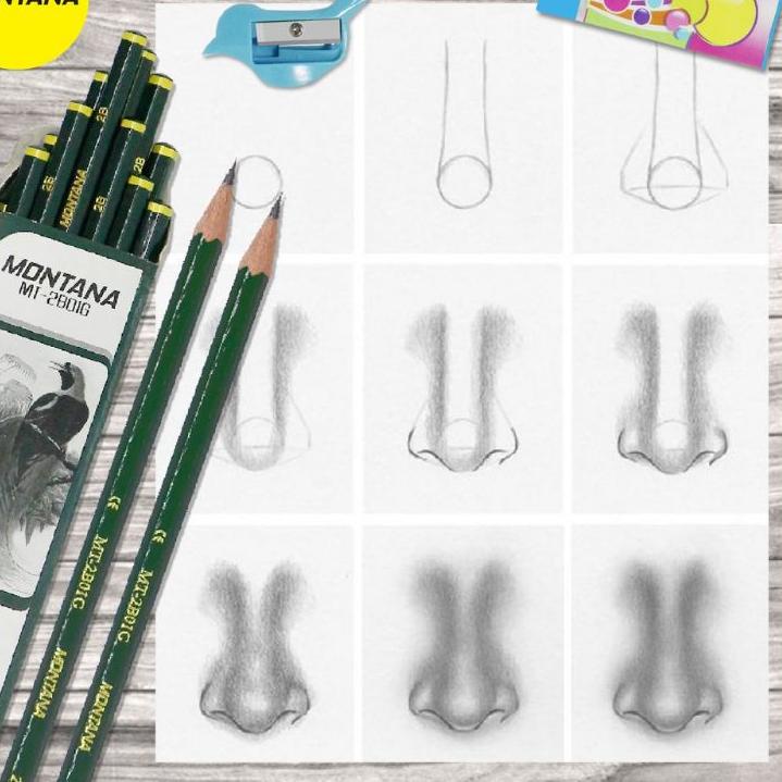 

❁ Pensil 2B / Pensil Ujian Komputer 2B montana Biru (Lusin) KEL321