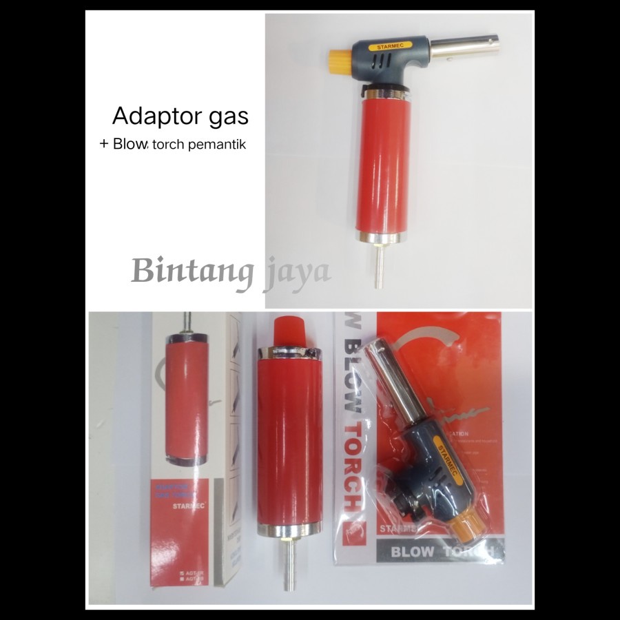 ADAPTOR GAS PLUS BLOW TORCH PEMANTIK