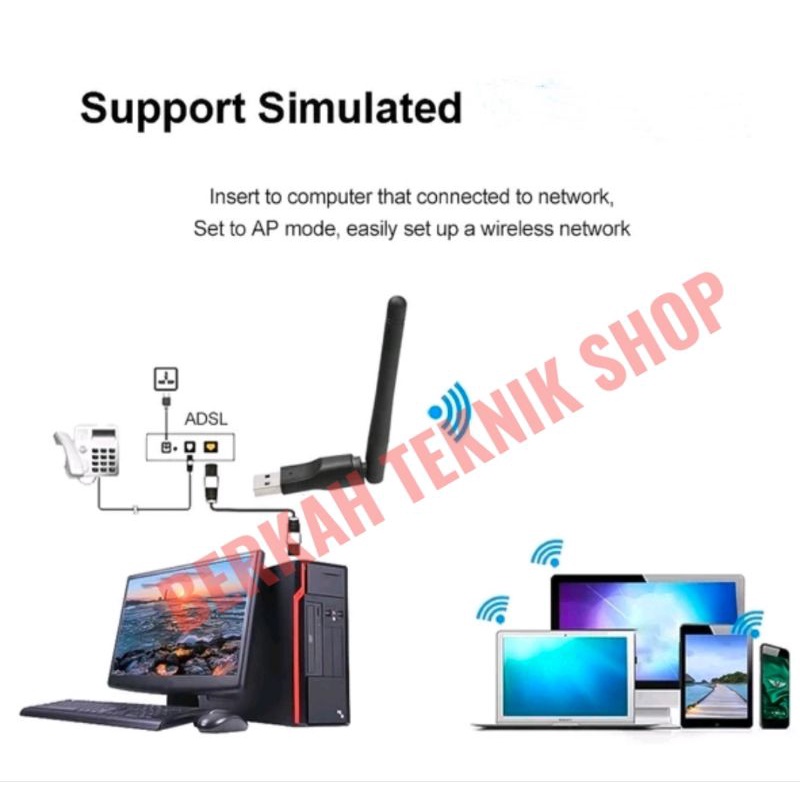DONGLE WIFI STB CPU penangkap sinyal wireles wifi stb